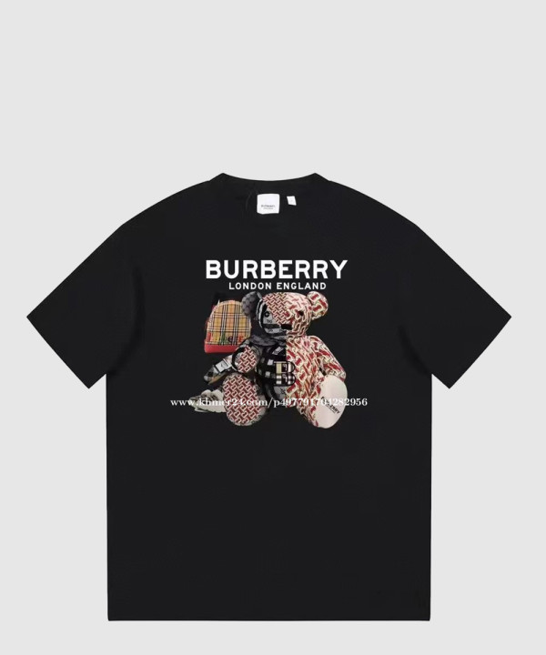 버버리 곰돌이 코튼 티셔츠