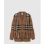 버버리 체크 울 캐시미어 가디건
