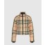 버버리 크롭 체크 퍼퍼 재킷