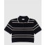 생로랑 스트라이프 로고 폴로셔츠 반팔