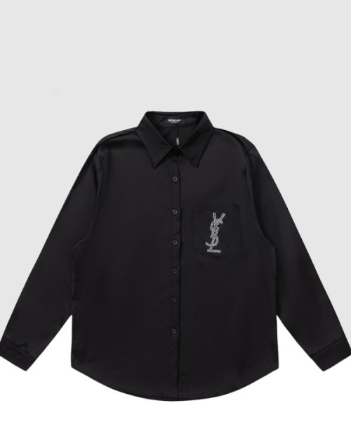 생로랑 코튼 포플린 소재의 셔츠