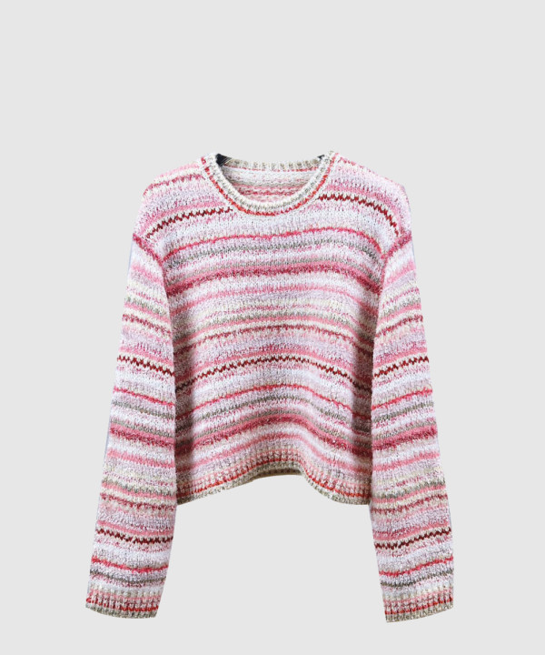 샤넬 프린트 니트 톱