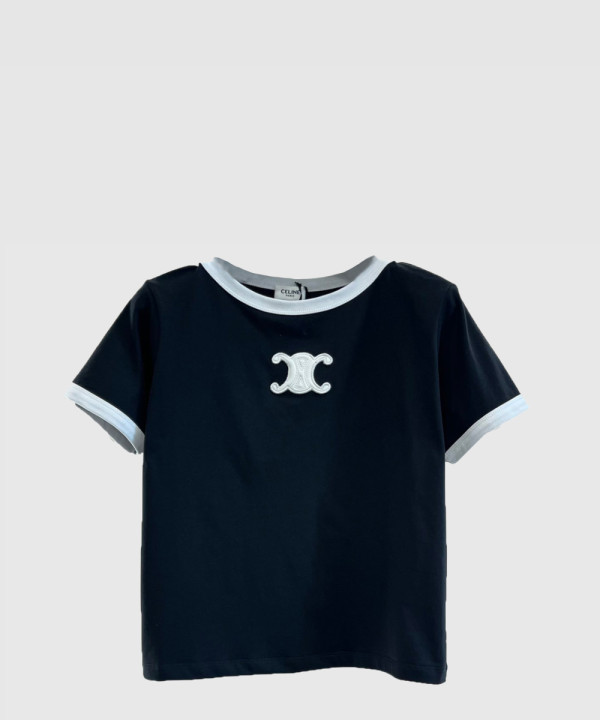 샤넬 로고 프린트 반팔