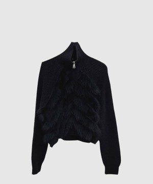 샤넬 로고 쇼트 코트