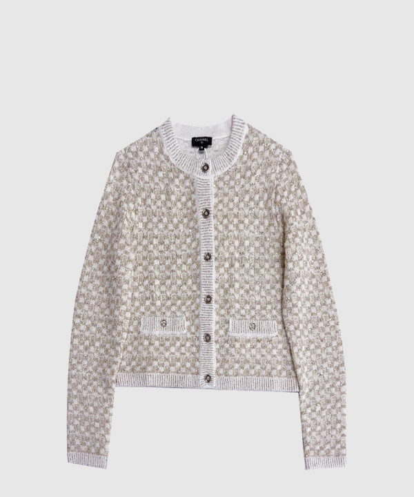 샤넬 로고 쇼트 코트