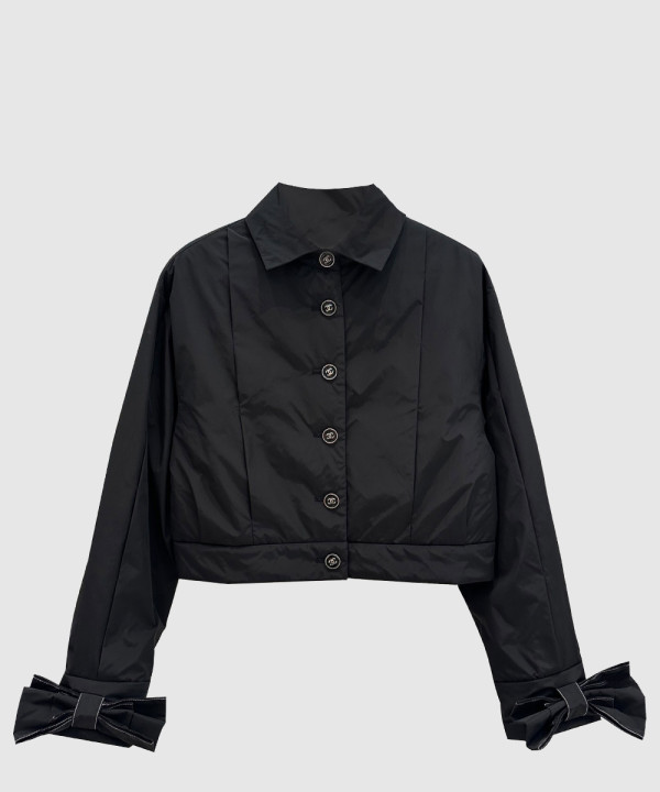 샤넬 로고 쇼트 코트