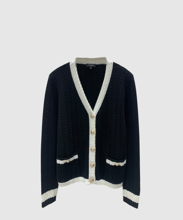 샤넬 로고 쇼트 코트