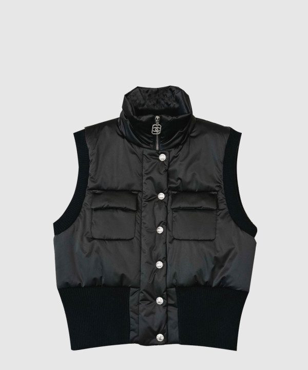 샤넬 로고 쇼트 코트