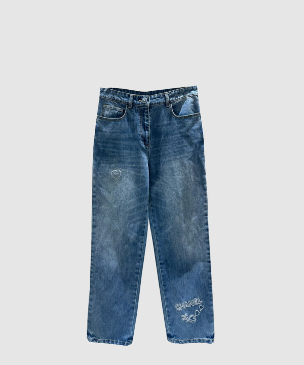 샤넬 데님 팬츠