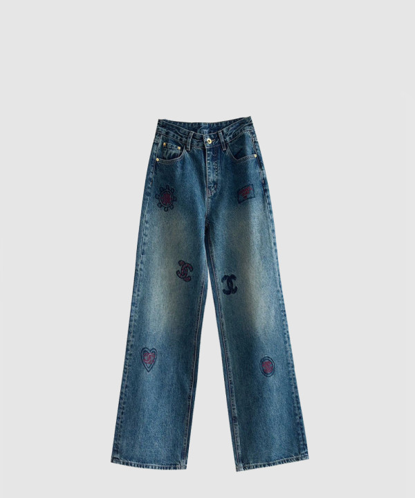 샤넬 데님 팬츠