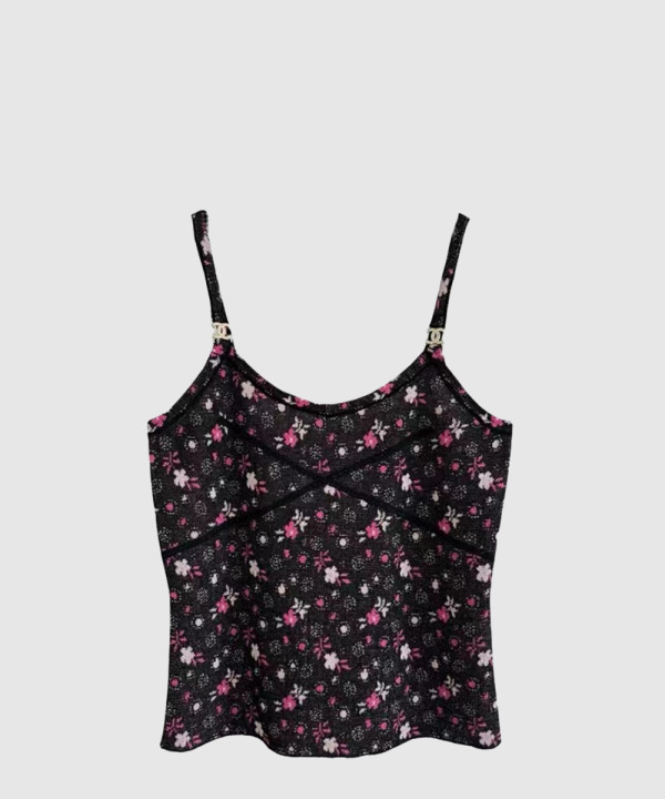 샤넬 로고 니트 상의