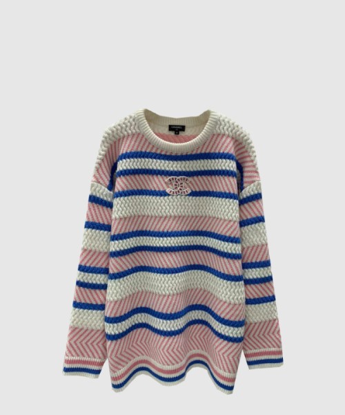 샤넬 로고 니트 상의