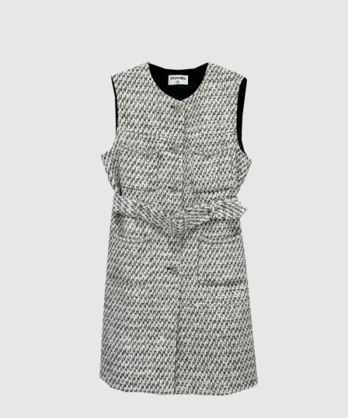 샤넬 로고 니트 원피스