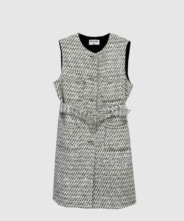 샤넬 로고 니트 원피스