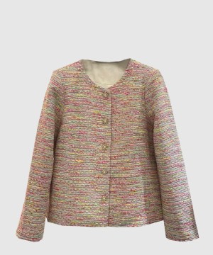 샤넬 로고 쇼트 코트