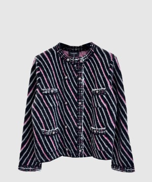 샤넬 로고 쇼트 코트