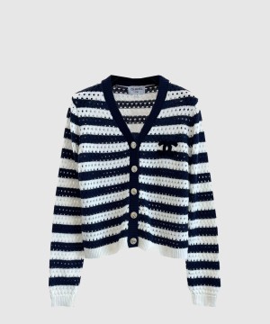 샤넬 로고 쇼트 코트