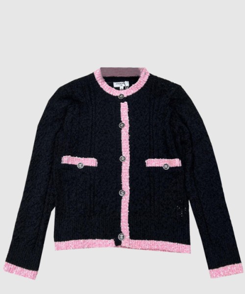 샤넬 로고 니트 상의