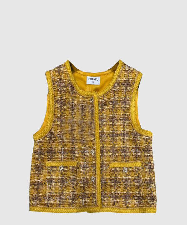 샤넬 로고 쇼트 코트