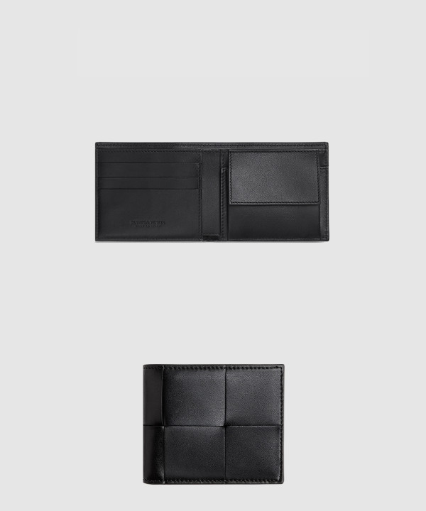 보테가베네타 동전 지갑을 갖춘 카세트 폴더형 지갑 649605