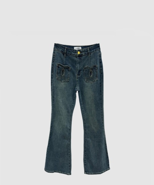 샤넬 데님 팬츠