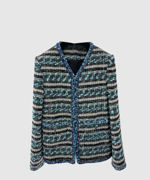 샤넬 로고 쇼트 코트