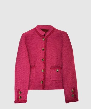 샤넬 로고 쇼트 코트