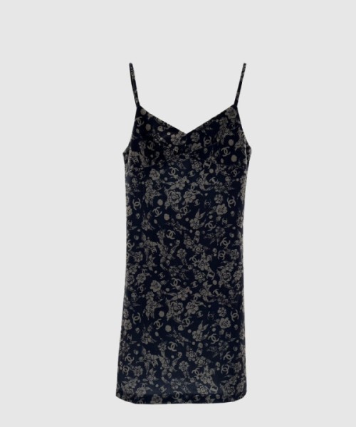 샤넬 로고 니트 원피스