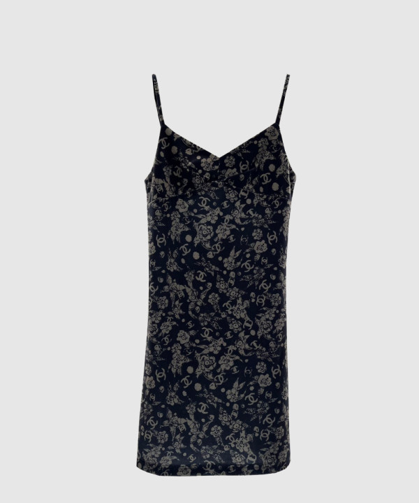 샤넬 로고 니트 원피스