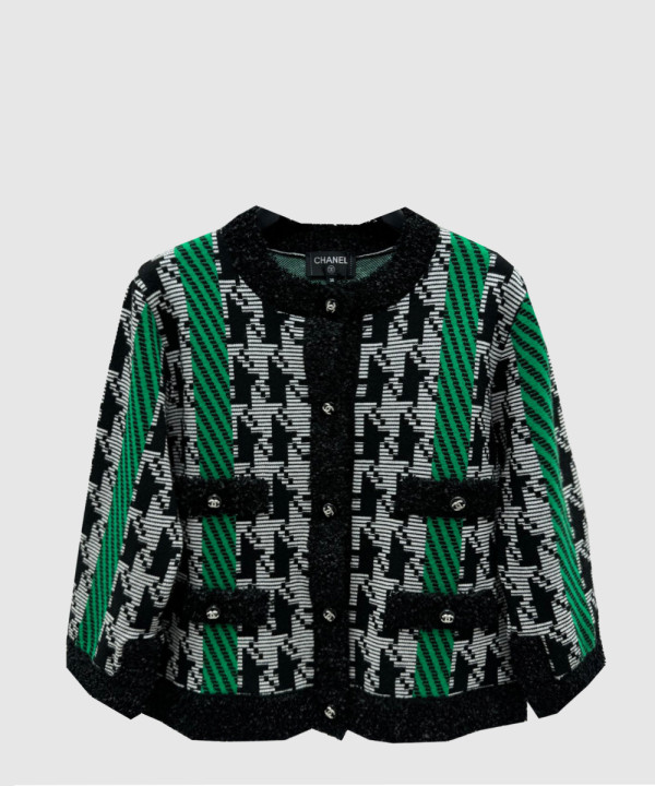 샤넬 로고 쇼트 코트