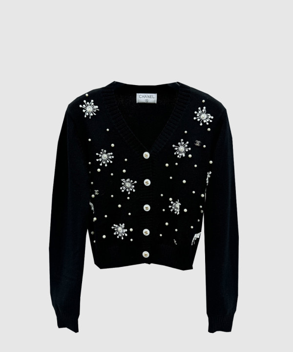 샤넬 로고 쇼트 코트