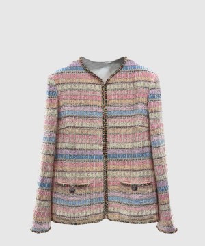 샤넬 로고 쇼트 코트