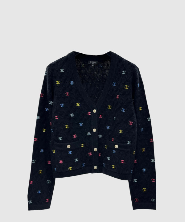 샤넬 로고 쇼트 코트