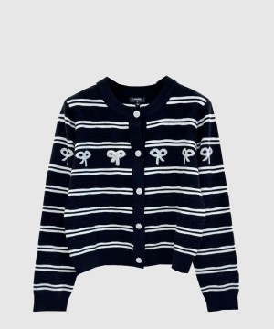 샤넬 로고 니트 코트