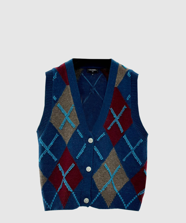 샤넬 로고 하프 스커트