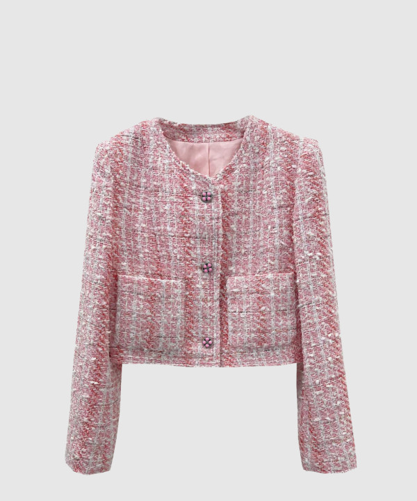 샤넬 로고 쇼트 코트