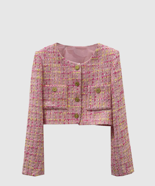 샤넬 로고 쇼트 코트