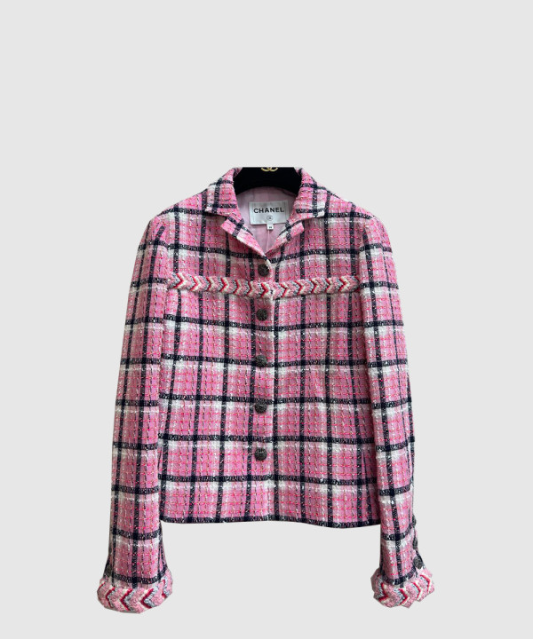 샤넬 로고 쇼트 코트