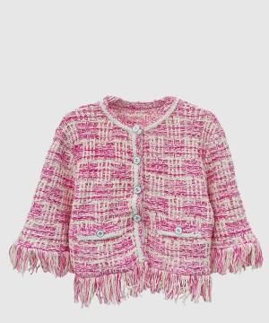 샤넬 로고 쇼트 코트