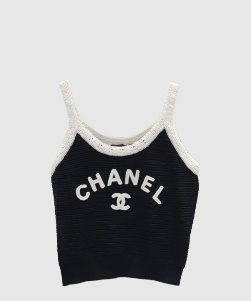 샤넬 로고 프린트 반팔