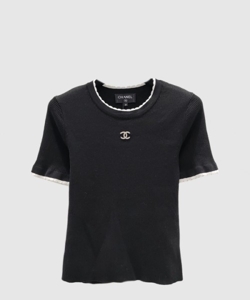 샤넬 로고 프린트 반팔