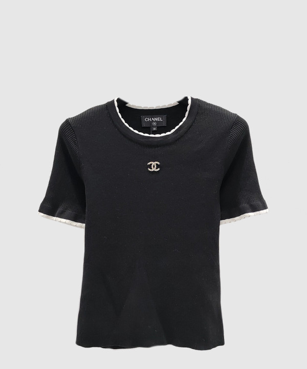 샤넬 로고 프린트 반팔