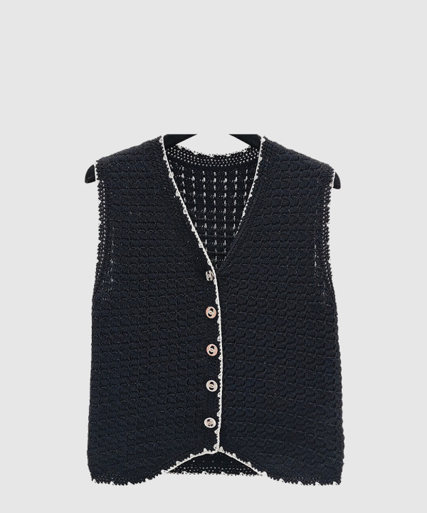 샤넬 로고 쇼트 코트