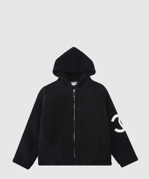 샤넬 로고 쇼트 코트