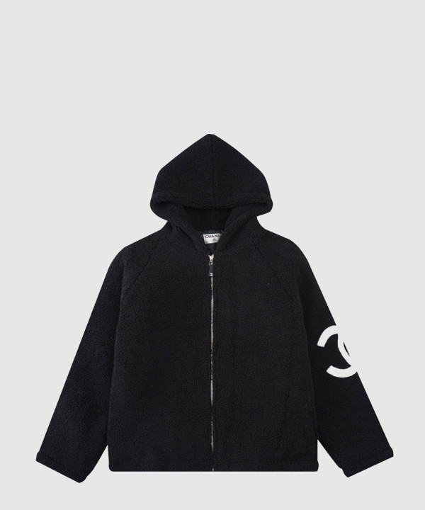 샤넬 로고 쇼트 코트