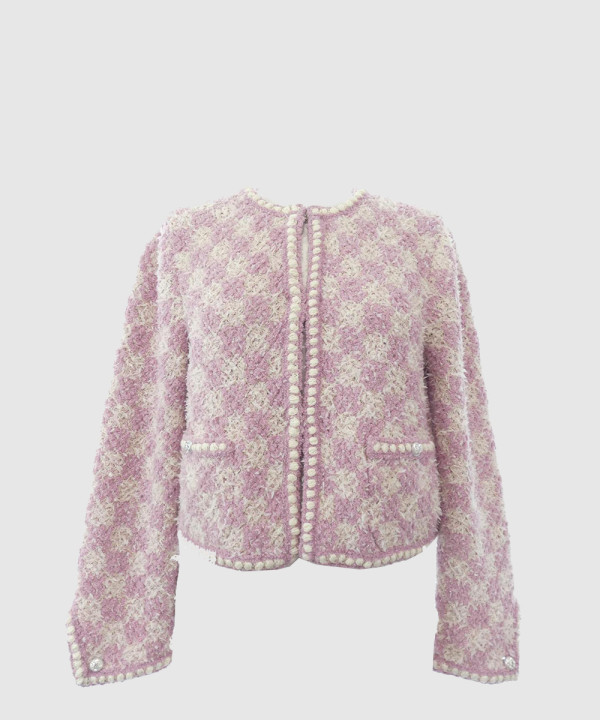 샤넬 로고 쇼트 재킷