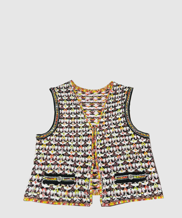 샤넬 로고 쇼트 재킷