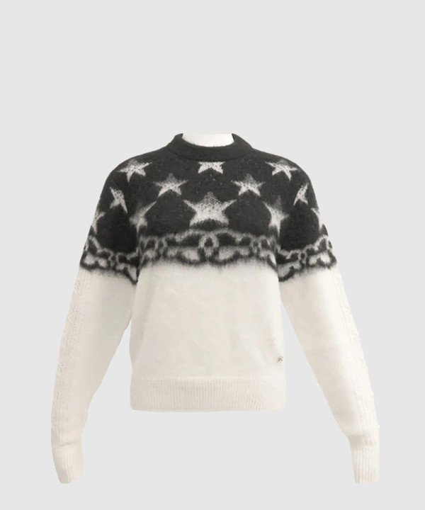 샤넬 로고 쇼트 면 톱