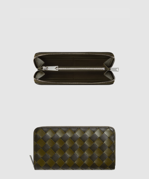 보테가베네타 인트레치아토 지퍼 어라운드 지갑 749427