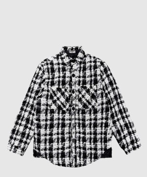 샤넬 로고 쇼트 코트